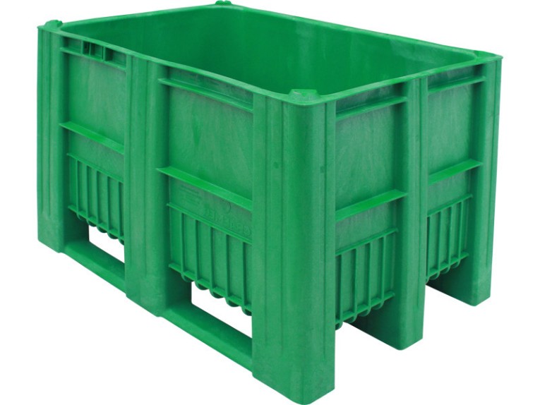BoxPallet 1200х800х740 мм зеленый сплошной купить в 
