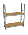 Стеллаж грузовой СГР 2000x1500x400 2 полки (ДСП) Стеллаж грузовой СГР 2000x1500x400 2 полки (ДСП)