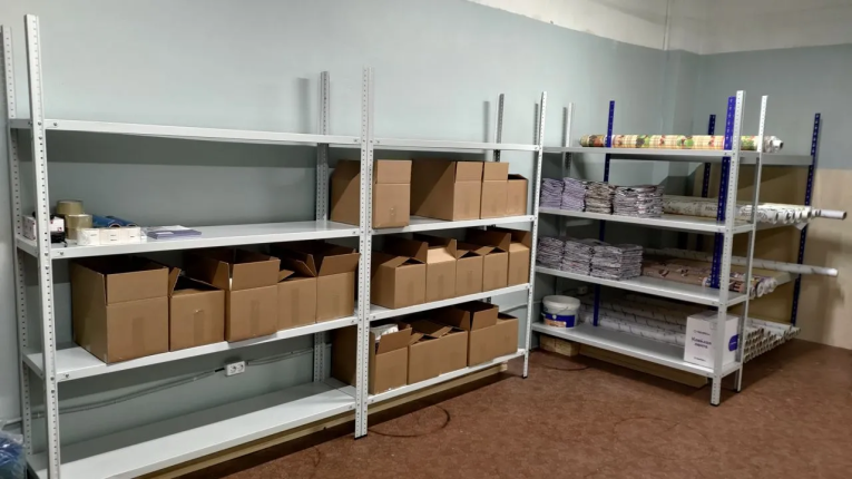 Стеллаж металлический Титан МС-500 2000х1500х400 4 полки купить в Стеллаж металлический Титан МС-500 2000х1500х400 4 полки купить в