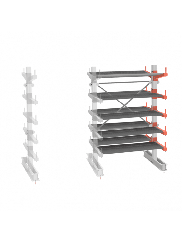СТ-062 Стеллаж двухсторонний 5 ярусов ДОП. купить в СТ-062 Стеллаж двухсторонний 5 ярусов ДОП. купить в