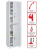 Медицинский шкаф HILFE МД 1 1657/SS купить в 