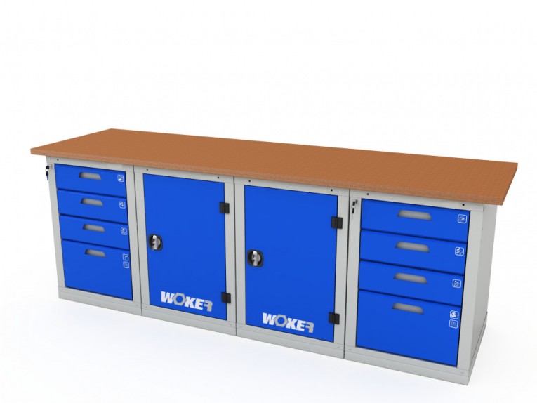 Верстак четырехтумбовый WOKER PRO 44114.2400 купить в 
