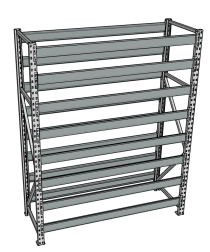 Стеллаж грузовой СГР 2000x1800x800 8 полок (без настила) Стеллаж грузовой СГР 2000x1800x800 8 полок (без настила)