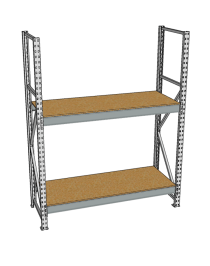 Стеллаж грузовой СГР 2000x2100x400 2 полки (ДСП) Стеллаж грузовой СГР 2000x2100x400 2 полки (ДСП)