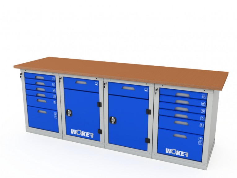 Верстак четырехтумбовый WOKER PRO 46226.2400 купить в 