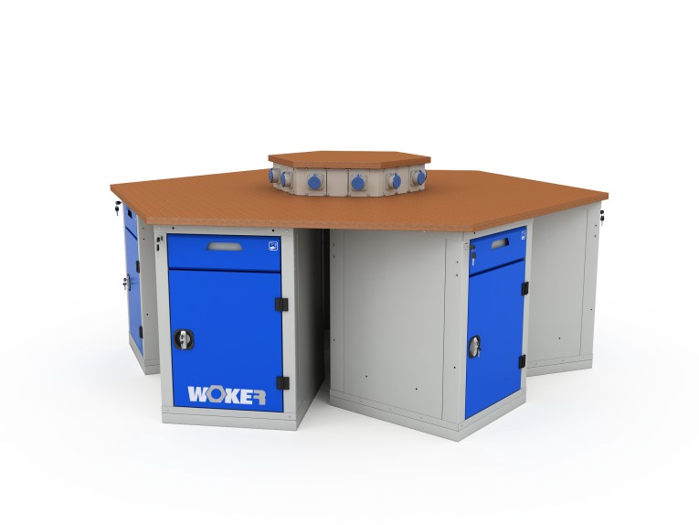 Верстак шеститумбовый WOKER PRO 6002.2500 купить в Верстак шеститумбовый WOKER PRO 6002.2500 купить в