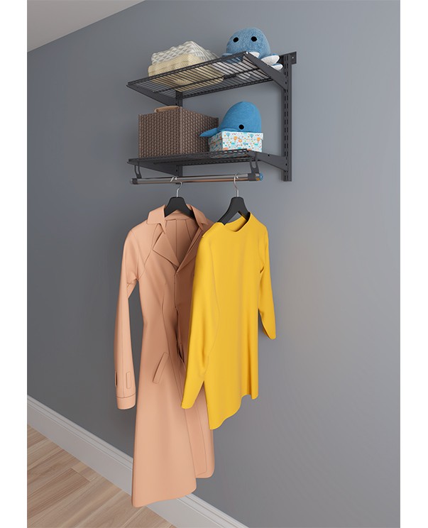 Гардеробная система Практик Home Basic G60S графит купить в Гардеробная система Практик Home Basic G60S графит купить в