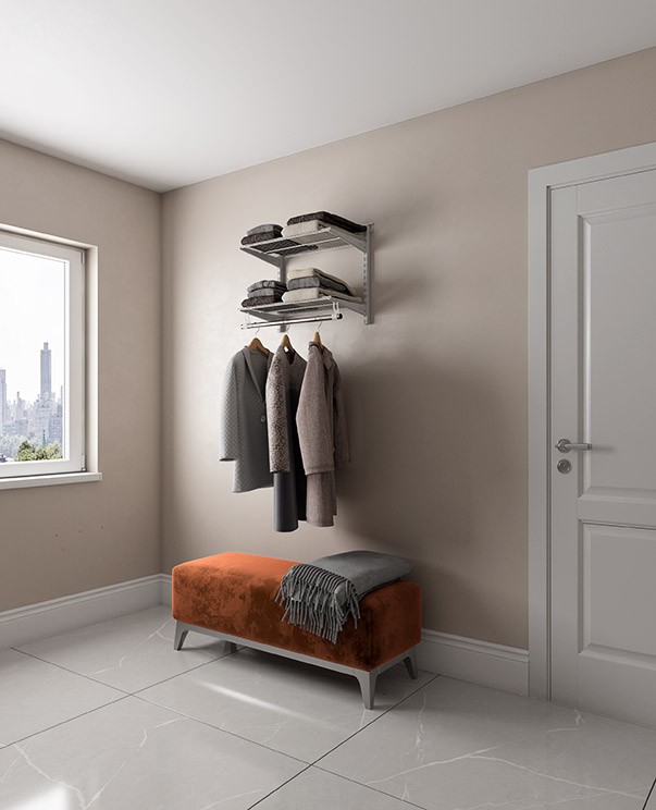 Гардеробная система Практик Home Basic G60S графит купить в Гардеробная система Практик Home Basic G60S графит купить в