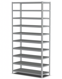 Стеллаж MS Standart 1600х700х500 10 полок Стеллаж MS Standart 1600х700х500 10 полок
