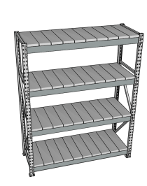 Стеллаж грузовой СГР 2000x900x500 4 полки (металл) Стеллаж грузовой СГР 2000x900x500 4 полки (металл)