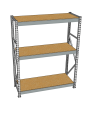 Стеллаж грузовой СГР 2000x900x500 3 полки (ДСП) Стеллаж грузовой СГР 2000x900x500 3 полки (ДСП)