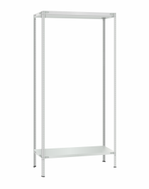 Стеллаж металлический Титан МС-500 2400х1000х400 2 полки Стеллаж металлический Титан МС-500 2400х1000х400 2 полки