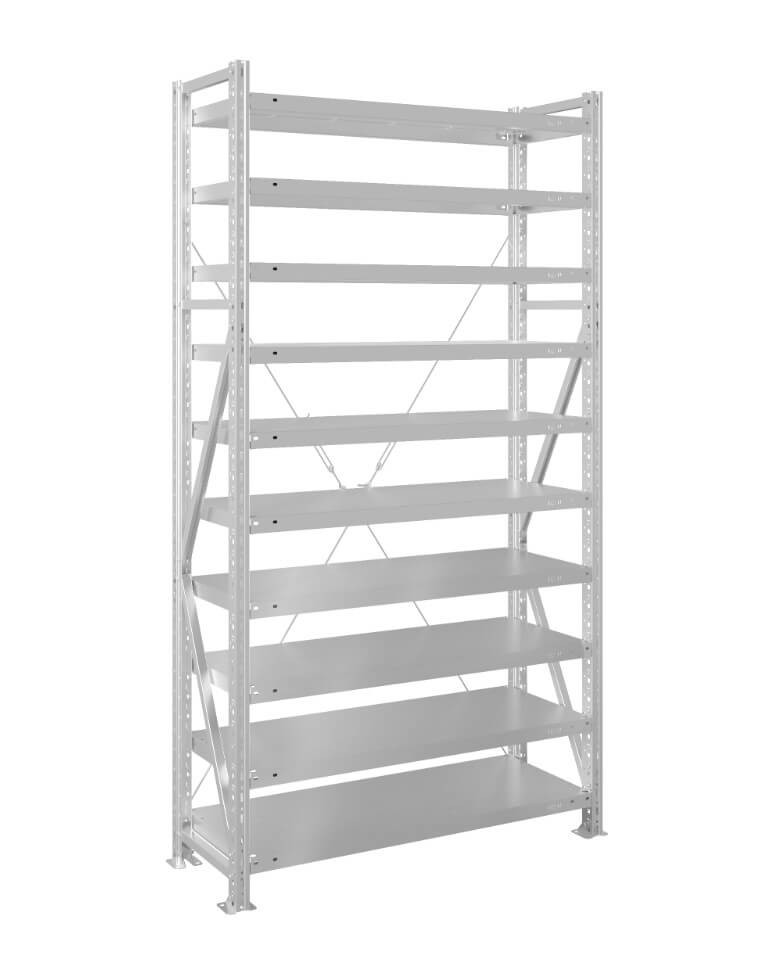 Стеллаж MS U 2000x700x500 10 полок (400 кг, металл) купить в 
