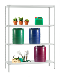 Стеллаж металлический Титан МС-900 2000x1000x400 4 полки Стеллаж металлический Титан МС-900 2000x1000x400 4 полки