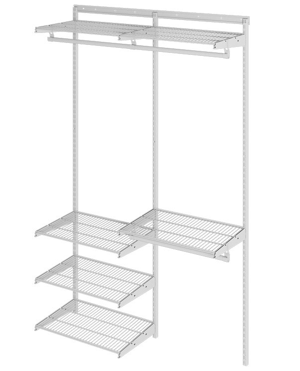 Гардеробная система Практик Home Optima G120 белая купить в Гардеробная система Практик Home Optima G120 белая купить в