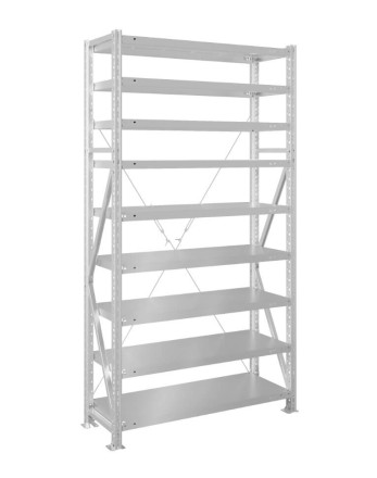 Стеллаж MS U 3000x700x800 9 полок (300 кг, металл)
