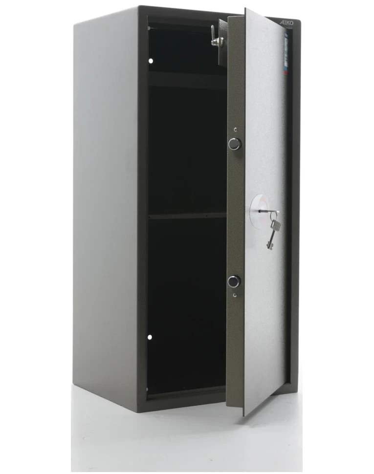 Офисный сейф Aiko TM-90T, с приоткрытой дверцей