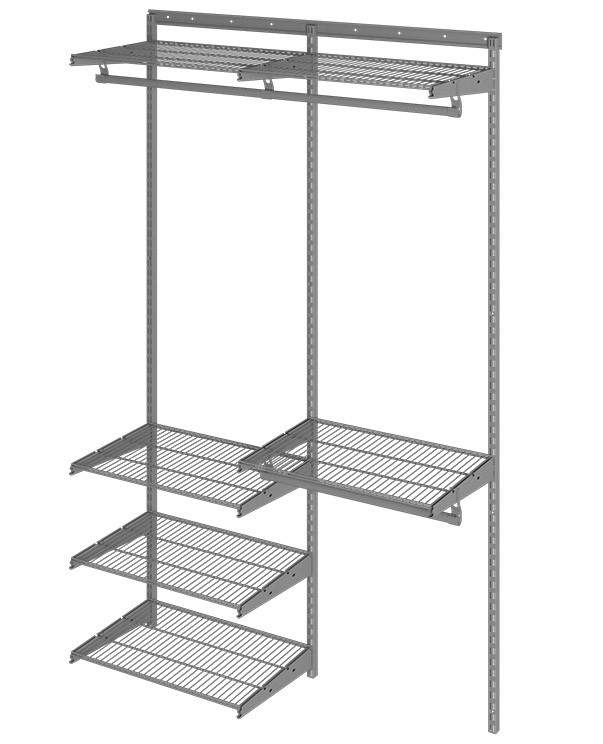 Гардеробная система Практик Home Optima G120 графит купить в Гардеробная система Практик Home Optima G120 графит купить в