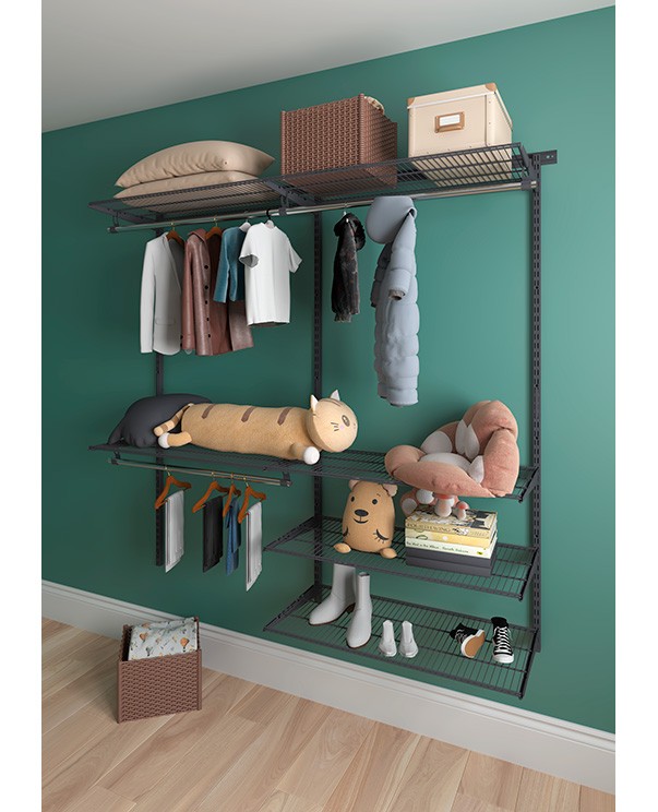 Гардеробная система Практик Home Optima G180 графит купить в Гардеробная система Практик Home Optima G180 графит купить в