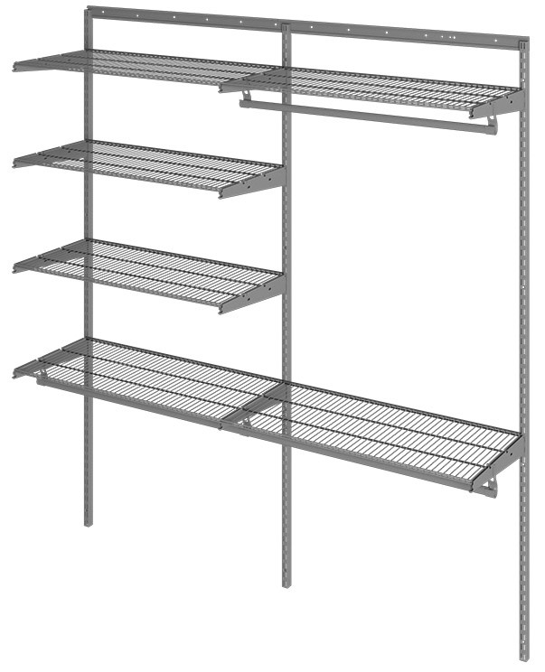 Гардеробная система Практик Home Optima G180 графит купить в Гардеробная система Практик Home Optima G180 графит купить в