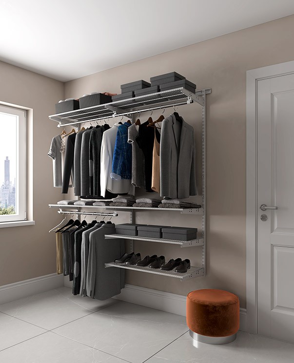 Гардеробная система Практик Home Optima G180 графит купить в Гардеробная система Практик Home Optima G180 графит купить в