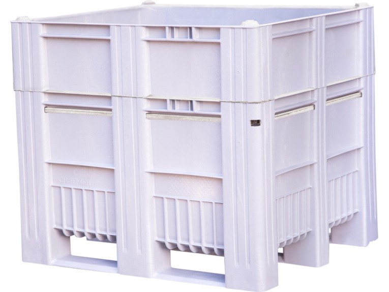 BoxPallet 1200x1000x1035 мм сплошной на полозьях серый купить в 