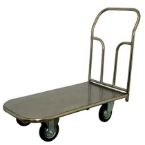 Платформенная тележка ТП НЖ 3 (г/п 400 кг, 1000x600 мм, колеса серая резина 160 мм, нержавеющая сталь) Платформенная тележка ТП НЖ 3 (г/п 400 кг, 1000x600 мм, колеса серая резина 160 мм, нержавеющая сталь)