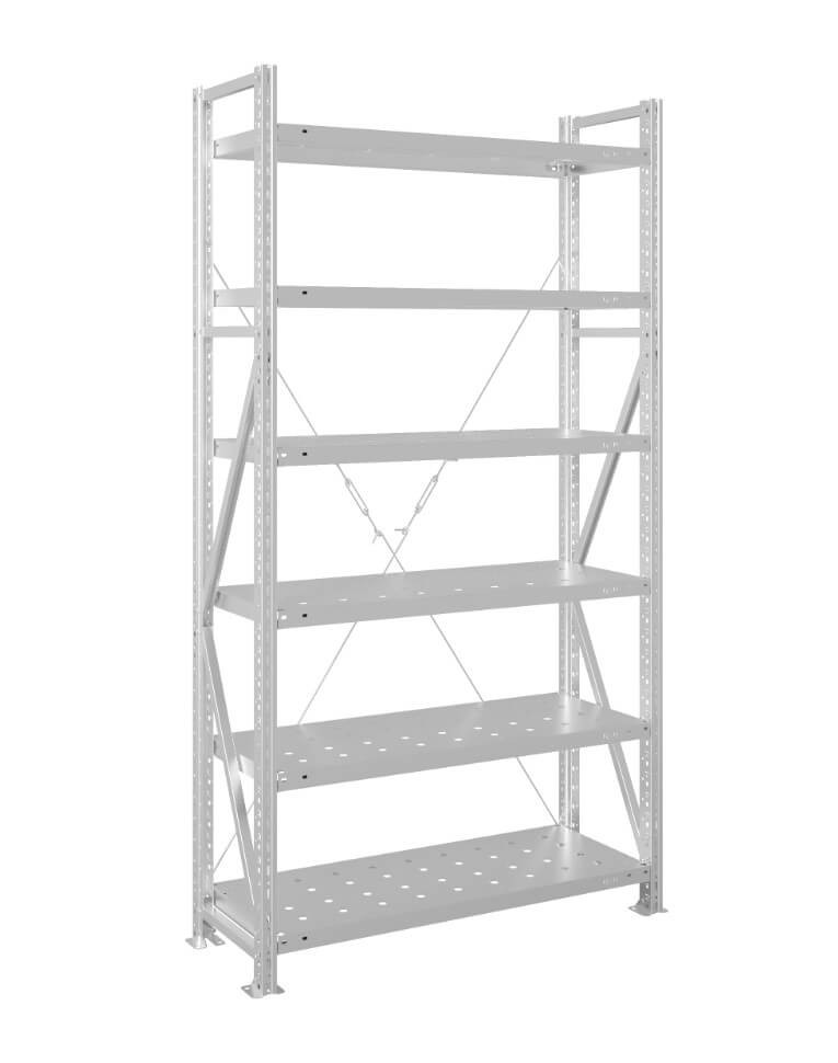 Стеллаж MS U 3000x700x600 6 полок (200 кг, перф) купить в 