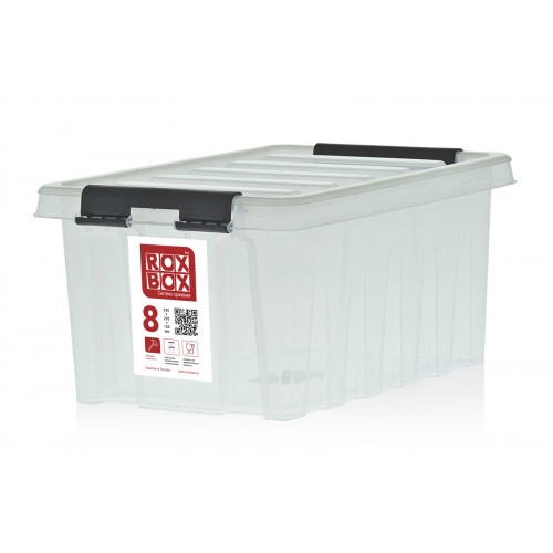 Контейнер Rox Box Original 8 (335х220х155 мм с крышкой и клипсами прозрачный) купить в 