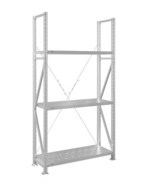 Стеллаж MS U 2000x1000x600 3 полки (400 кг, перф) Стеллаж MS U 2000x1000x600 3 полки (400 кг, перф)