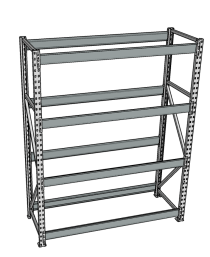 Стеллаж грузовой СГР 3000x900x400 4 полки (без настила) Стеллаж грузовой СГР 3000x900x400 4 полки (без настила)