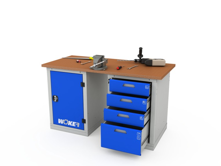 Верстак двухтумбовый WOKER PRO 2104.1200 купить в Верстак двухтумбовый WOKER PRO 2104.1200 купить в