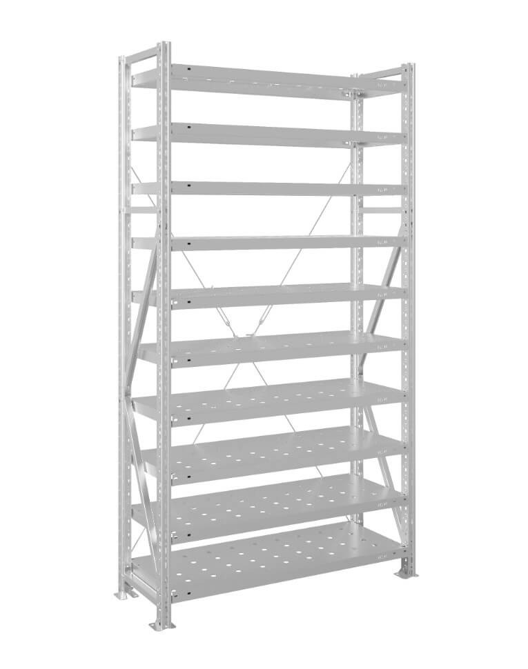 Стеллаж MS U 2000x1000x400 10 полок (300 кг, перф) купить в 