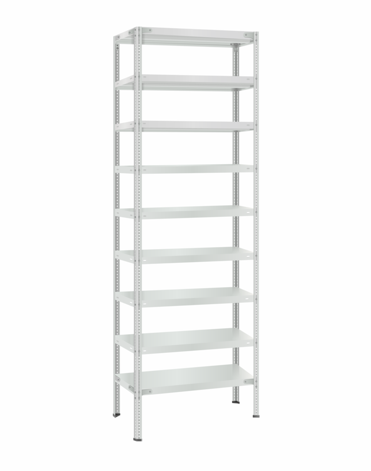 Стеллаж металлический Титан МС-500 3000х700х600 9 полок купить в Стеллаж металлический Титан МС-500 3000х700х600 9 полок купить в