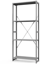 Стеллаж ТСУ 3500x1500x500 4 полки (150 кг, перф)