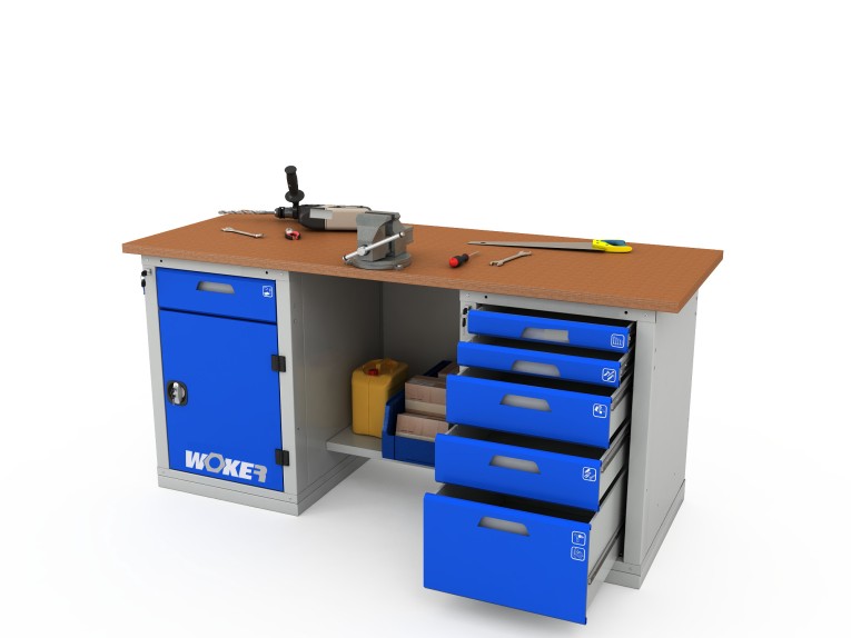 Верстак двухтумбовый WOKER PRO 2205.1800 купить в Верстак двухтумбовый WOKER PRO 2205.1800 купить в