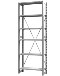 Стеллаж ТСУ 2500x700x800 6 полок (150 кг, металл)
