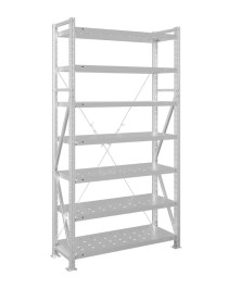 Стеллаж MS U 3000x1500x500 7 полок (300 кг, перф) Стеллаж MS U 3000x1500x500 7 полок (300 кг, перф)