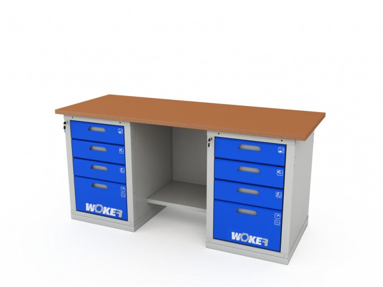 Верстак двухтумбовый WOKER PRO 2404.1800 купить в Верстак двухтумбовый WOKER PRO 2404.1800 купить в