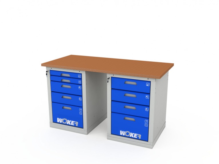 Верстак двухтумбовый WOKER PRO 2504.1500 купить в Верстак двухтумбовый WOKER PRO 2504.1500 купить в