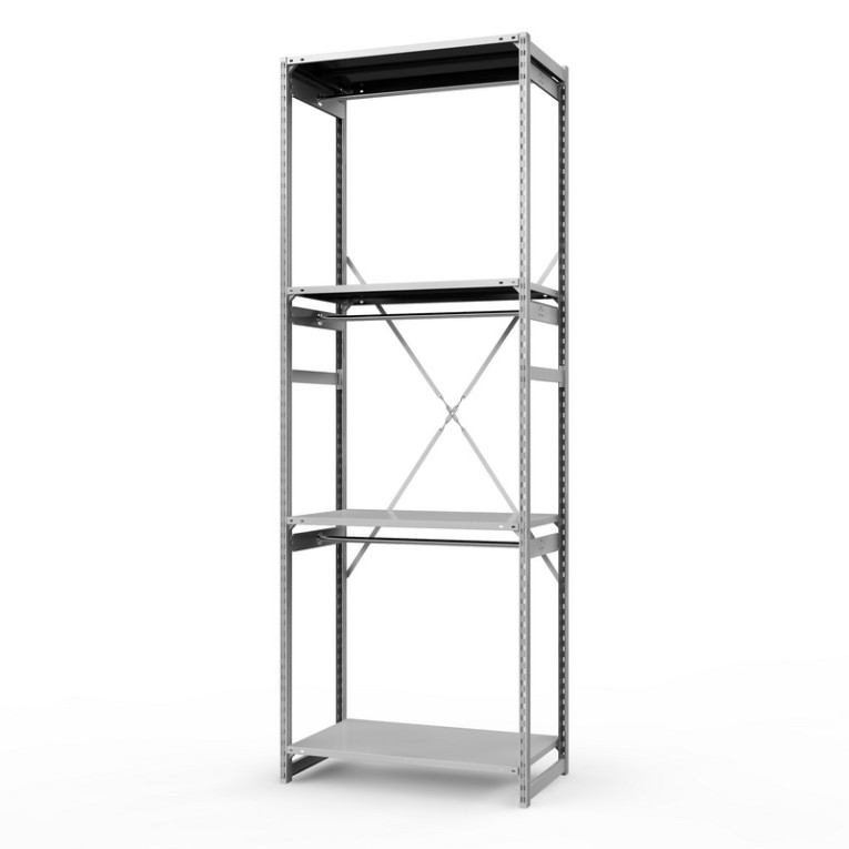 Стеллаж металлический ТСУ Универсал, 3000х1060х600 мм.Штанги: 3шт. Полки: металл усил. 4 шт. купить в Стеллаж металлический ТСУ Универсал, 3000х1060х600 мм.Штанги: 3шт. Полки: металл усил. 4 шт. купить в