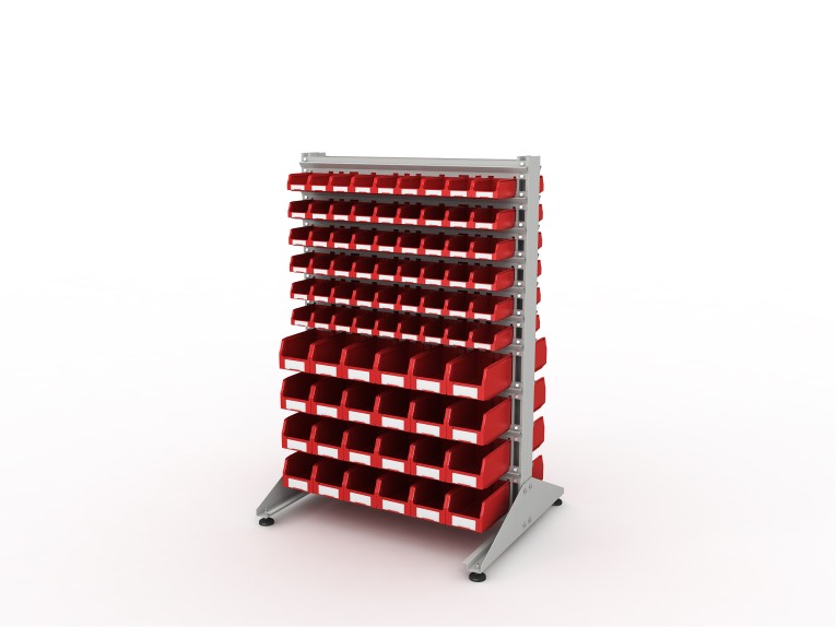 Стеллаж для пластиковых лотков SORTEX двухсторонний 1500x1000x800.04 купить в Стеллаж для пластиковых лотков SORTEX двухсторонний 1500x1000x800.04 купить в