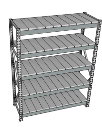 Стеллаж грузовой СГР 2000x2100x800 5 полок (металл) Стеллаж грузовой СГР 2000x2100x800 5 полок (металл)