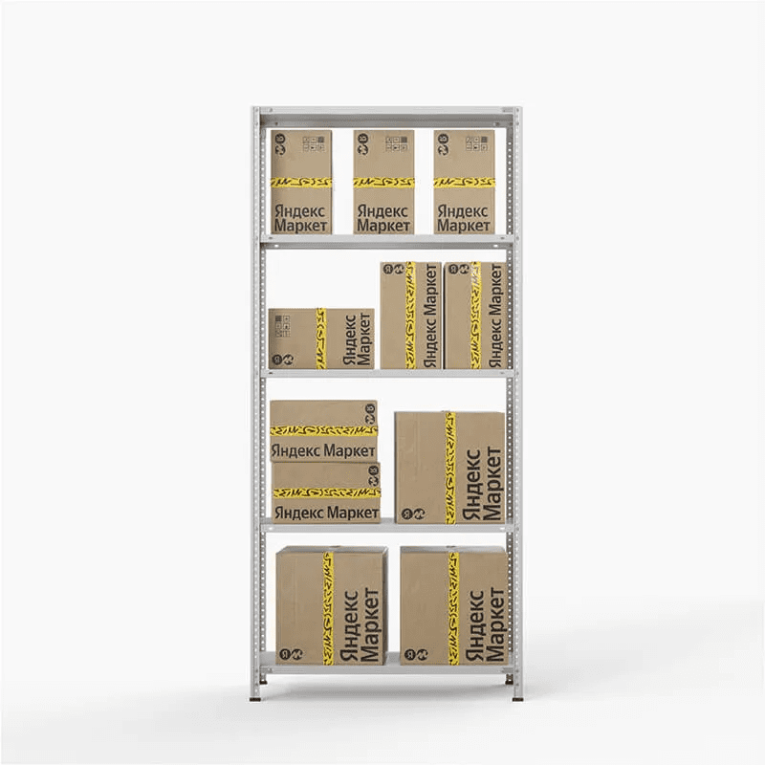 Стеллаж ПВЗ Яндекс Маркет 2000х1000х400 5 полок купить в Стеллаж ПВЗ Яндекс Маркет 2000х1000х400 5 полок купить в