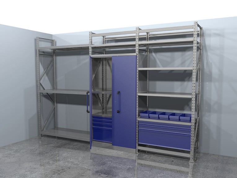 Стеллажная система хранения №3 Гараж купить в Стеллажная система хранения №3 Гараж купить в