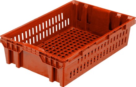 Ящик хлебный 600х400х152,5 красный вес 1,4 кг