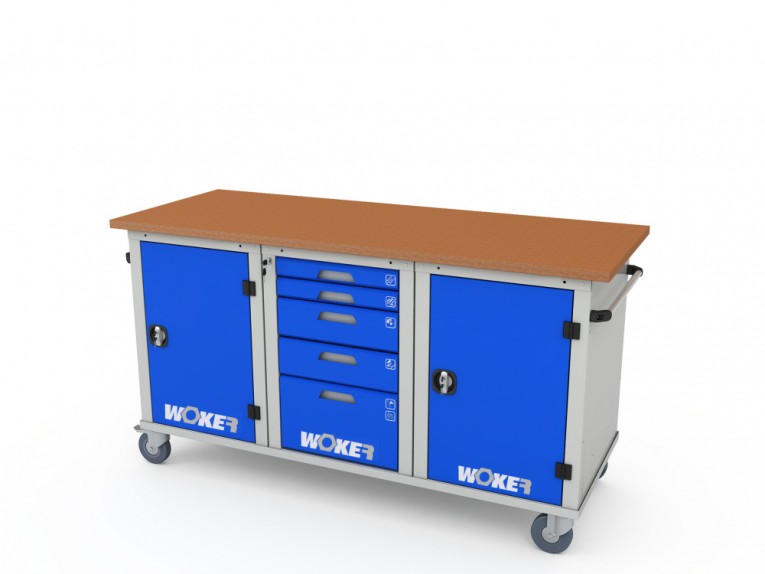 Верстак мобильный трехтумбовый WOKER PRO 3151.1800 купить в Верстак мобильный трехтумбовый WOKER PRO 3151.1800 купить в