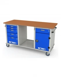 Верстак мобильный трехтумбовый WOKER PRO 3502.1800