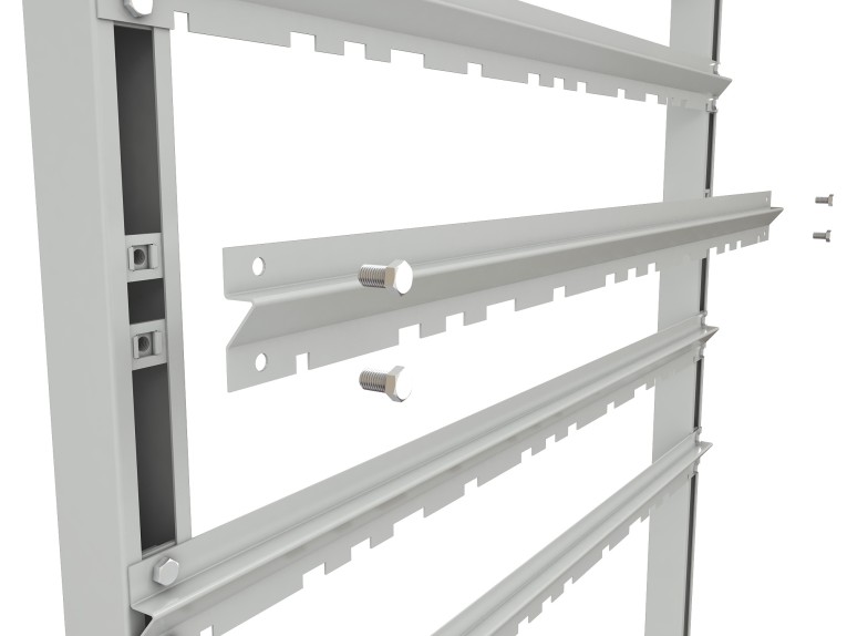 Стеллаж для пластиковых лотков SORTEX односторонний 1500x1000x450.02 купить в Стеллаж для пластиковых лотков SORTEX односторонний 1500x1000x450.02 купить в