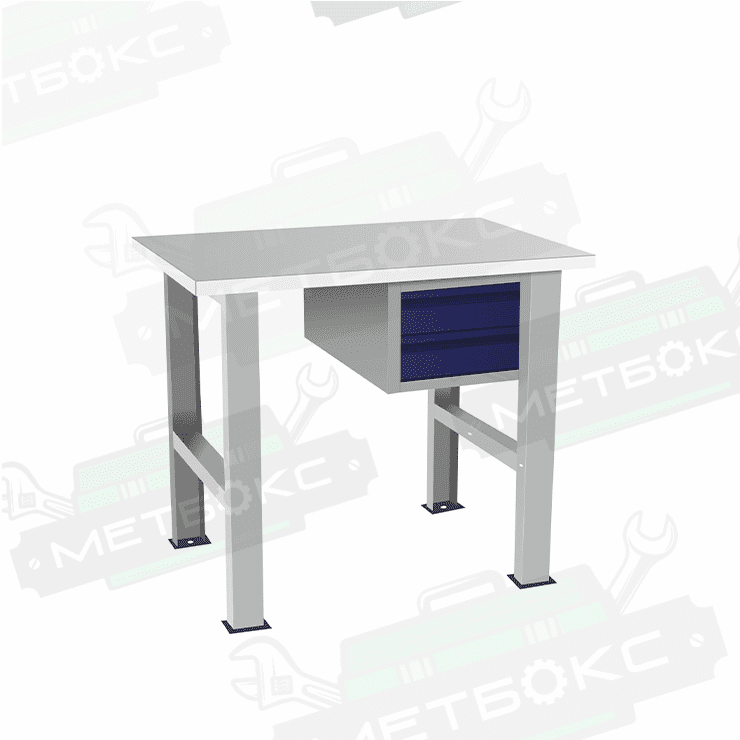 Верстак бестумбовый с подвесным ящиком ВП-Э купить в Верстак бестумбовый с подвесным ящиком ВП-Э купить в